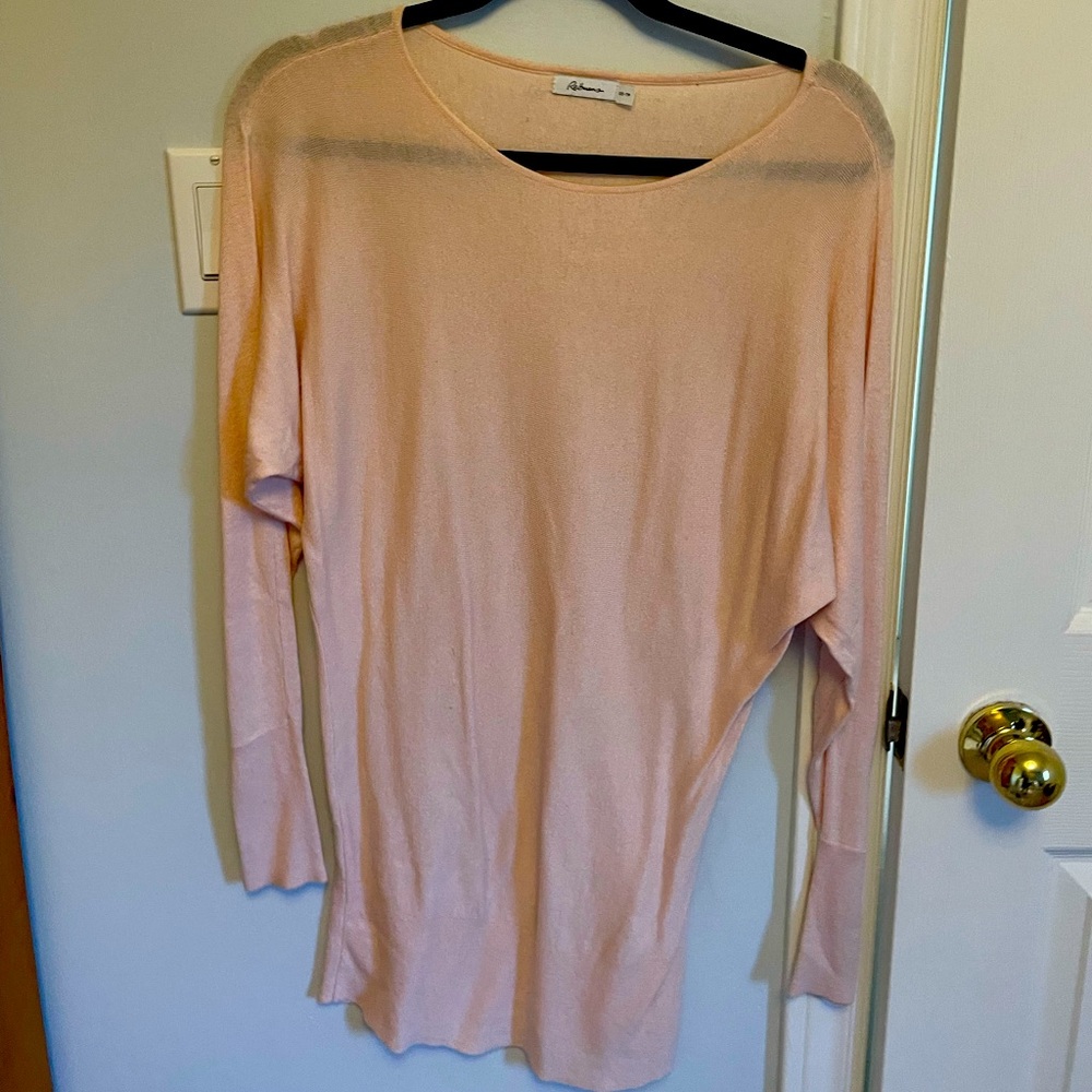 Soft pink light sweater